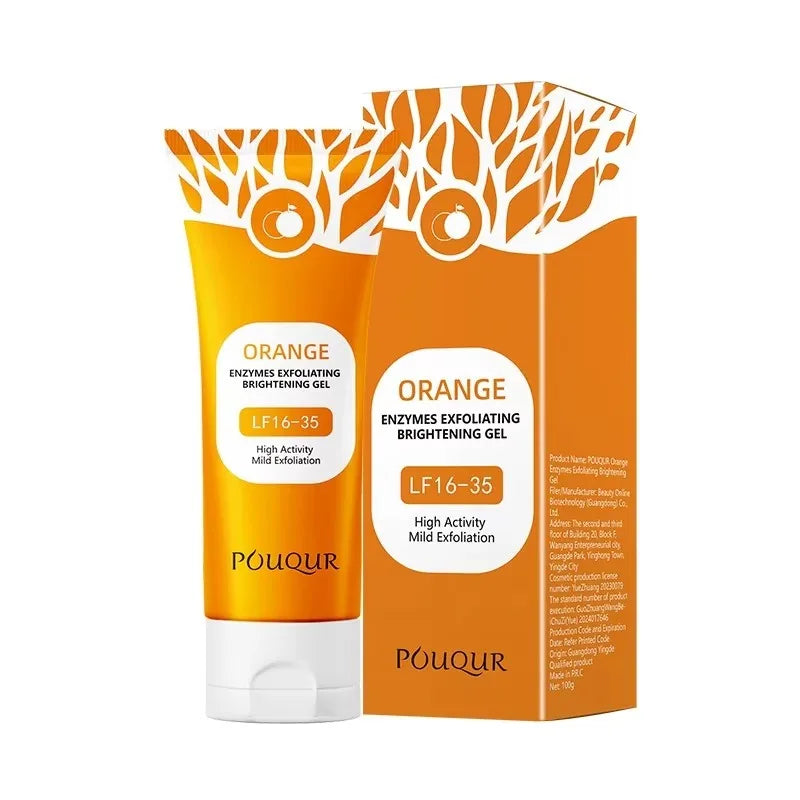 Orange Facial Exfoliating Gel – Deep Moisturizing & Gentle Pore Cleansing Scrub